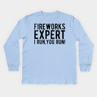 Fireworks Expert fireworks Kids Long Sleeve T-Shirt